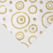 Moderne witte en gouden rondleiding met handtekeni tissuepapier (Detail)