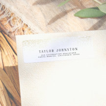 Moderne witte en goudglitter Confetti