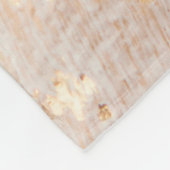 Moderne witte en goudpenseel gekleurde achtergrond fleece deken (Hoek)