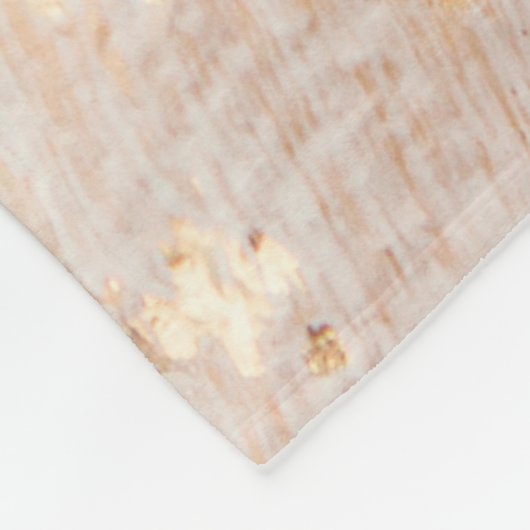 Moderne witte en goudpenseel gekleurde achtergrond fleece deken (Hoek)