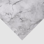 Moderne witte en zilverkleurige marmer tissuepapier (Detail)