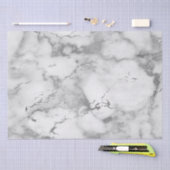 Moderne witte en zilverkleurige marmer tissuepapier (Craft)