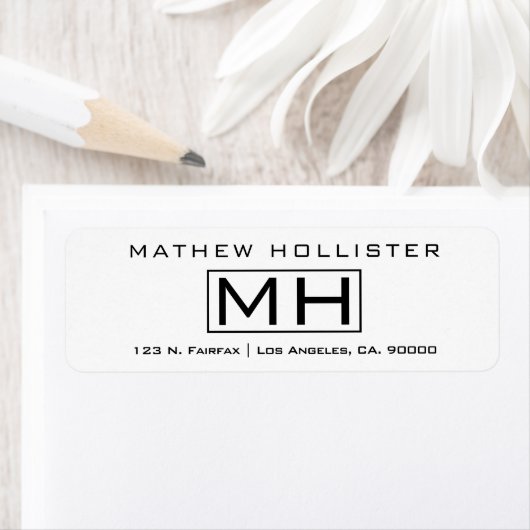 Moderne, witte en zwarte Professional Etiket (Insitu)