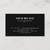 Moderne witte en zwarte waterverf ombre elegant visitekaartje (Achterkant)