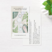 Moderne witte fotokaartje visitekaartje (Bureau)