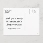 Moderne Witte Geloof Typografie Fotovakantie Feestdagenkaart (Achterkant)