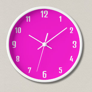 Moderne witte getallen   Classic Neon Fuchsia