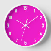 Moderne witte getallen | Classic Neon Fuchsia (Voorkant)