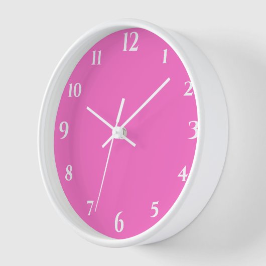 Moderne witte getallen | Classic Neon Pink (Hoek)