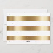 Moderne witte gouden foto's met kerstkaarten voor  feestdagenkaart (Achterkant)