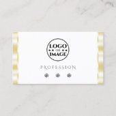 Moderne witte gouden Rand Sparkle Diamonds voegen Visitekaartje (Voorkant)