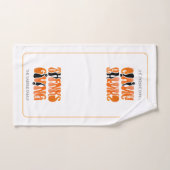 Moderne Witte Graffiti Thanksgiving Herfst Herfst Handdoek (Handdoek)