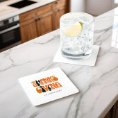 Moderne Witte Graffiti Thanksgiving Herfst Herfst Kartonnen Onderzetters