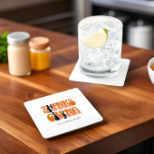 Moderne Witte Graffiti Thanksgiving Herfst Herfst Kartonnen Onderzetters