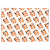 Moderne Witte Graffiti Thanksgiving Herfst Herfst Tafelkleed (Voorkant (Horizontaal))