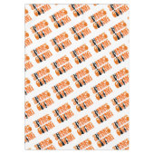 Moderne Witte Graffiti Thanksgiving Herfst Herfst Tafelkleed (Voorkant)