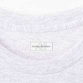 Moderne witte grijs en zwart | Naam kool en monogr Labels (Aangebracht)