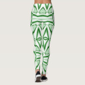 Moderne witte groene klassieker "Ratti_Creative_Ar Leggings (Achterkant)