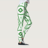 Moderne witte groene klassieker "Ratti_Creative_Ar Leggings (Rechts)