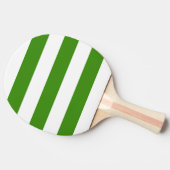 Moderne witte, groene streep tafeltennisbatje (Zijkant)