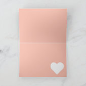 Moderne witte harten rode en roze foto-Valentijn Kaart (Binnen)