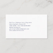 Moderne Witte Hi-tech Futuristische Geometrische V Visitekaartje (Achterkant)