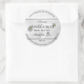 Moderne witte houtkorrels Etiket Daisy Flower (Tas)