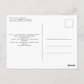 Moderne Witte Jas Ceremonie Party Uitnodiging (Achterkant)