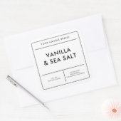 Moderne Witte Kaars Label (Envelop)