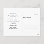 Moderne Witte Kerstmisdeur Nieuw Huis Bewegen Feestdagenkaart (Achterkant)