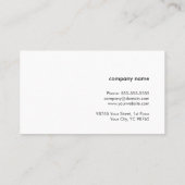 Moderne witte, kleurrijke voedingsvoedingsstof visitekaartje (Achterkant)