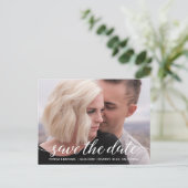 Moderne witte legant Manuscript sparen de Foto van Briefkaart (Staand voorkant)