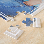 Moderne witte Lijst volledige fotoserie Legpuzzel (Zijkant)