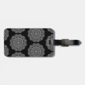 Moderne witte mandalas — Letter afdrukken en Initi Bagagelabel (Achterkant horizontaal)