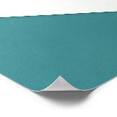 Moderne Witte Marineblauwe Teal Abstracte Geometri Poster (Hoek)