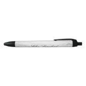 Moderne witte marmer Aangepaste pen (Bovenkant)