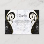 Moderne witte marmer Abstract Informatiekaartje (Voorkant)