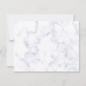 Moderne witte marmer Abstract Kaart (Achterkant)