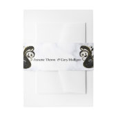 Moderne witte marmer Abstracte buis Uitnodigingen Wikkel (Voorkant Voorbeeld)