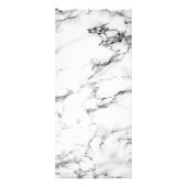 Moderne witte marmer Beauty Salon-prijslijst Reclamekaart (Achterkant)