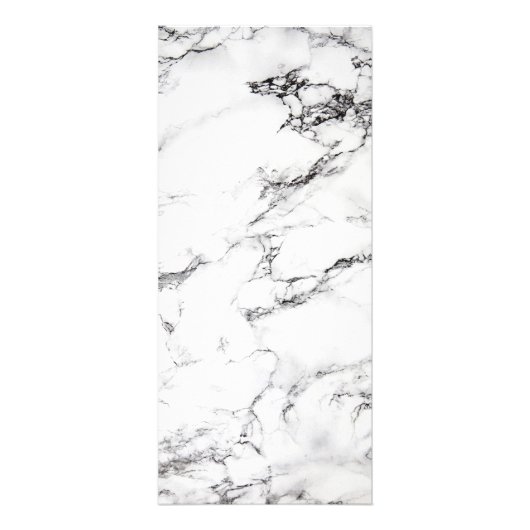 Moderne witte marmer Beauty Salon-prijslijst Reclamekaart (Achterkant)