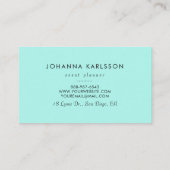 Moderne witte marmer met Aqua Block Visitekaartje (Achterkant)