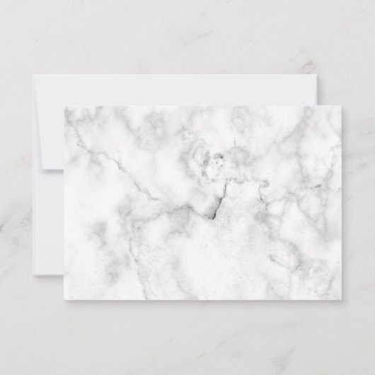 Moderne witte marmer Silver Glitter Hartelijk dank Bedankkaart (Achterkant)