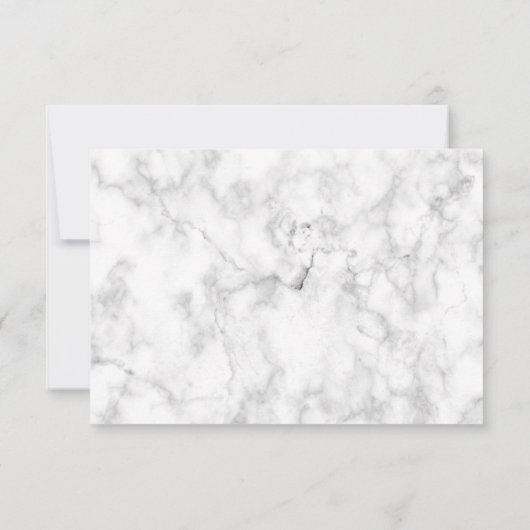 Moderne witte marmer Silver Glitter Hartelijk dank Bedankkaart (Achterkant)