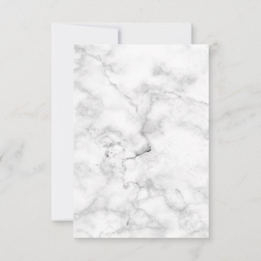 Moderne witte marmer Silver Glitter Hartelijk dank Bedankkaart (Achterkant)