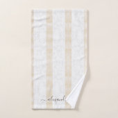 Moderne Witte Marmeren Custom Elegant Cream Bad Handdoek (Handdoek)