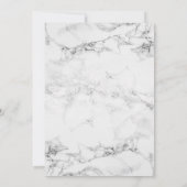 Moderne witte marmeren ombre foto gay bruiloft kaart (Achterkant)