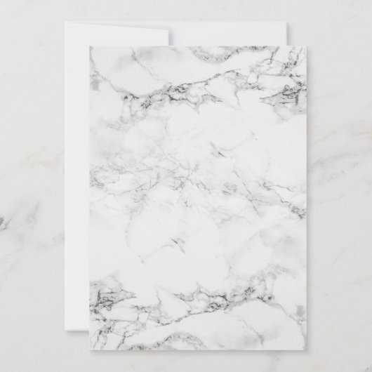 Moderne witte marmeren ombre foto gay bruiloft kaart (Achterkant)