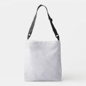 Moderne witte marmeren werveling crossbody tas (Achterkant)