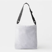 Moderne witte marmeren werveling crossbody tas (Voorkant)